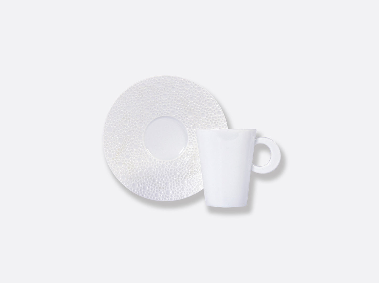 Ecume White Matte Coffee cup and saucer