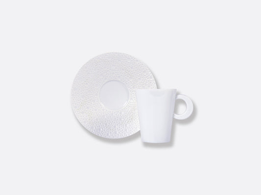 Ecume White Matte Coffee cup and saucer