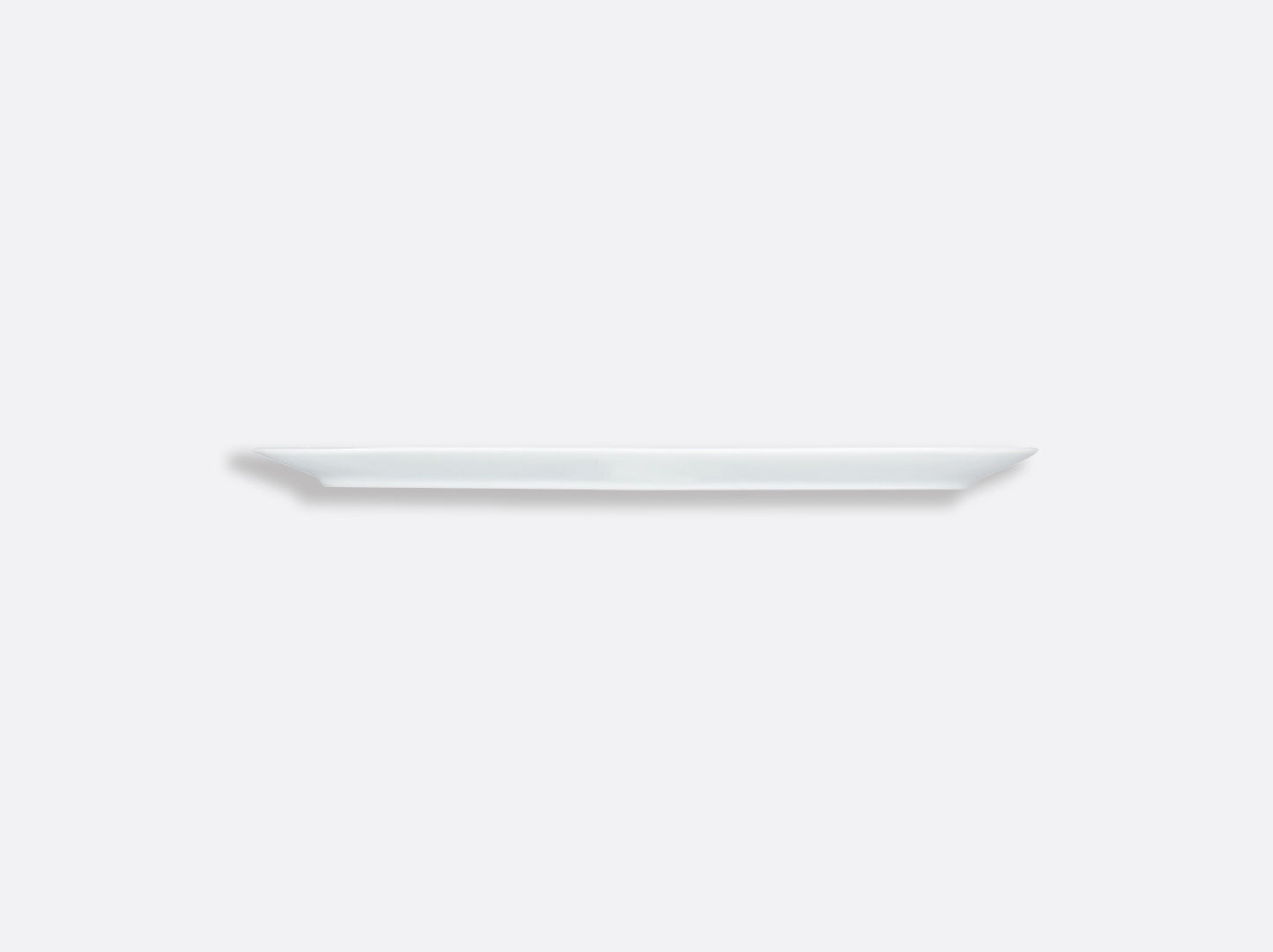 ECUME WHITE MATTE RIM RECTANGULAR CAKE PLATTER,