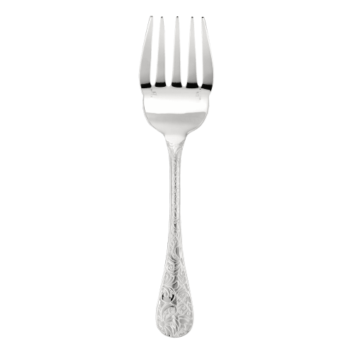 Jardin d'Eden fish serving fork silver plated