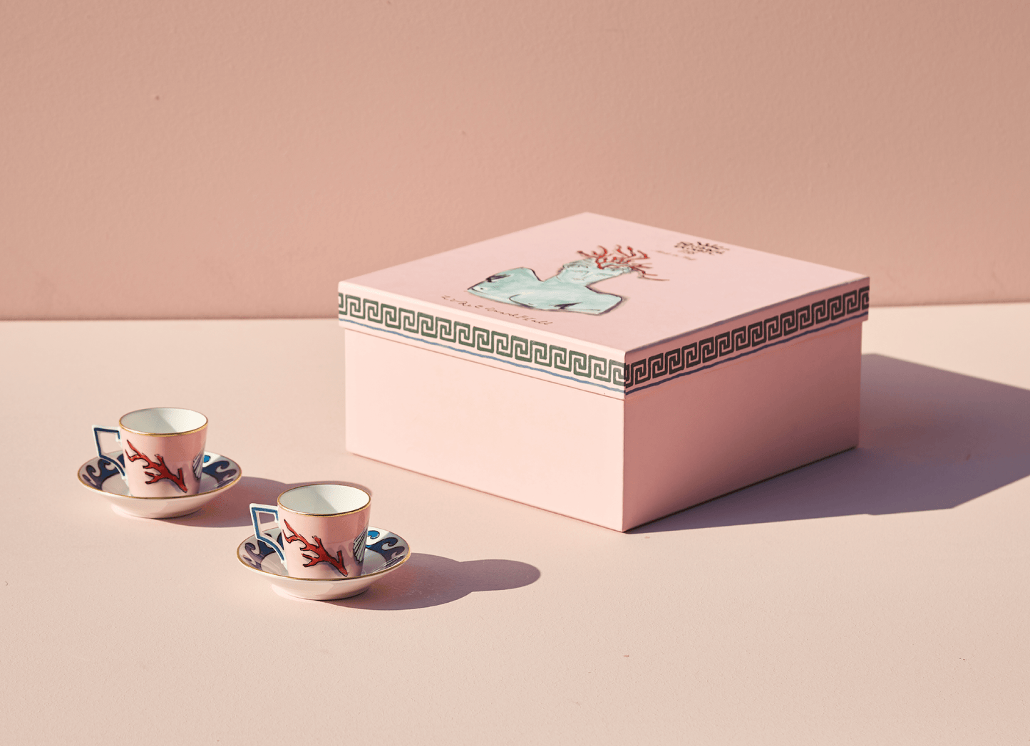 IL Viaggio Di Nettuno Set of 2 Tea Cups And Saucers