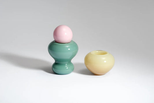 Bon Bon The Pair Salt and Pepper Storage Or as Two Egg Cups.