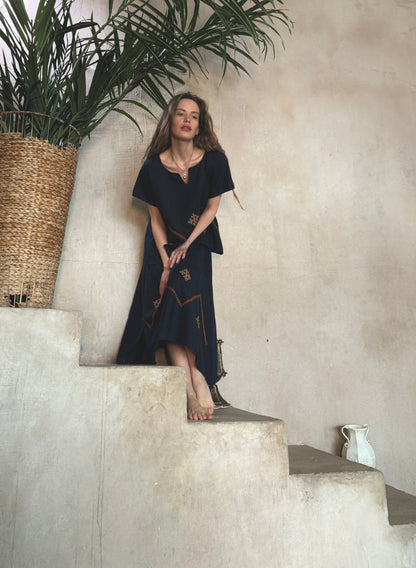 SANAHIN SET IN DARK BLUE