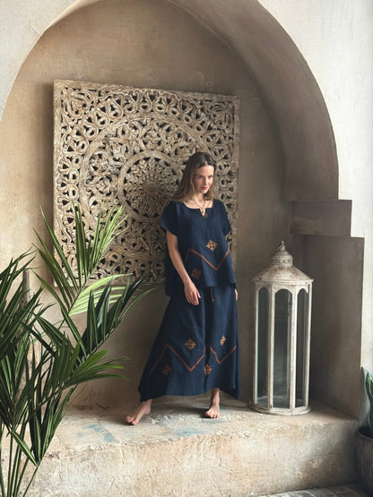 SANAHIN SET IN DARK BLUE