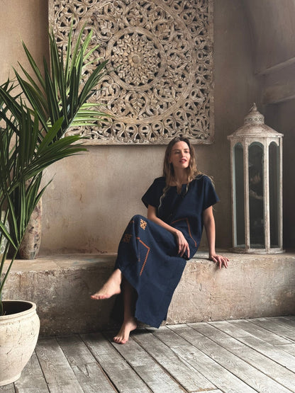 SANAHIN SET IN DARK BLUE
