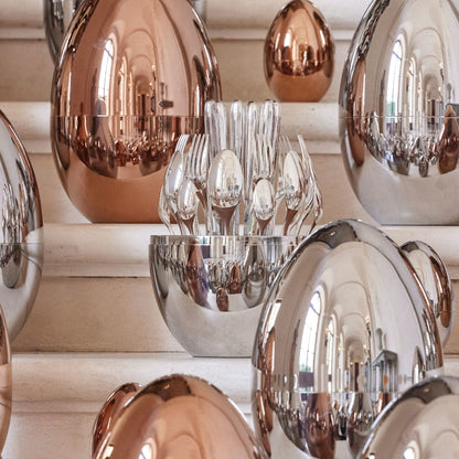 Mood  24-Piece Silver-Plated Flatware Set with Chest