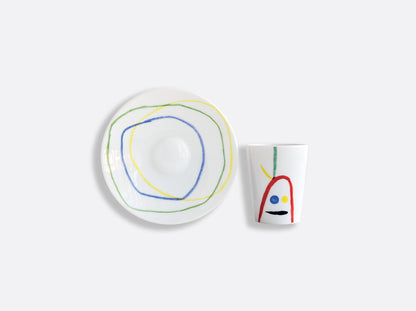 Ջոան Միրո՝ 2 սուրճի բաժակներից և ափսեներից բաղկացած հավաքածու