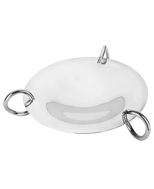 Vertigo silver-plated centerpiece
