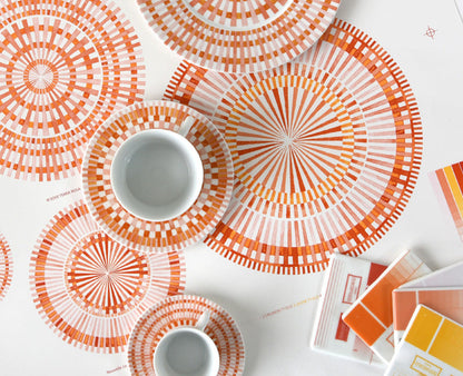 Terra Rosa սուրճի բաժակների և ափսեների հավաքածու՝ 2 հատ