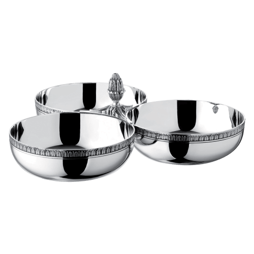 Malmaison silver-plated three part server