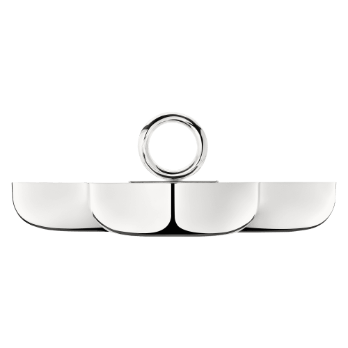 Vertigo silver-plated three part server large