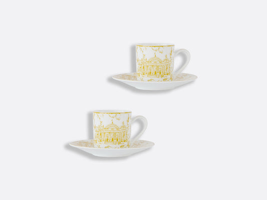 TOUT PARIS Set of 2 coffee cups and saucers,