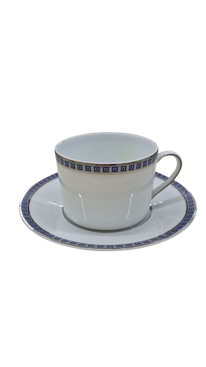 Athena Navy Tea Cup and Saucer