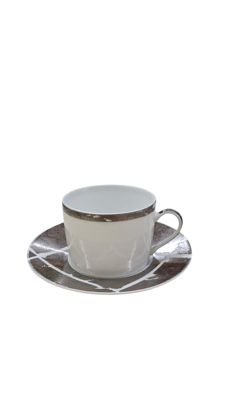 Feuille D'Argent Tea Cup And Saucer 15cl,