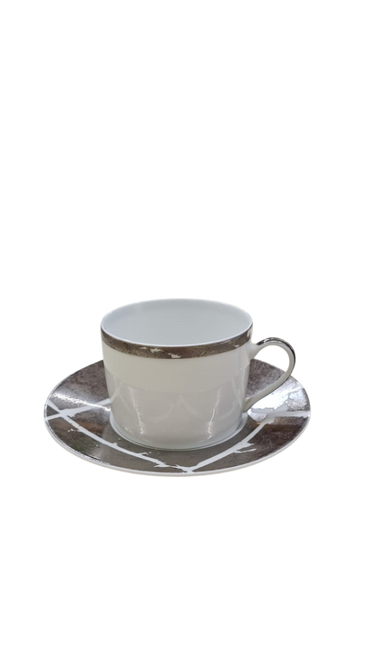 Feuille D'Argent Tea Cup And Saucer 15cl,