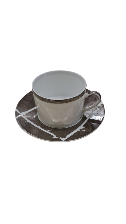 Feuille D'Argent Tea Cup And Saucer 15cl,