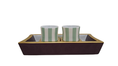 Galerie Royale Green Set Of 2 Jam Pots