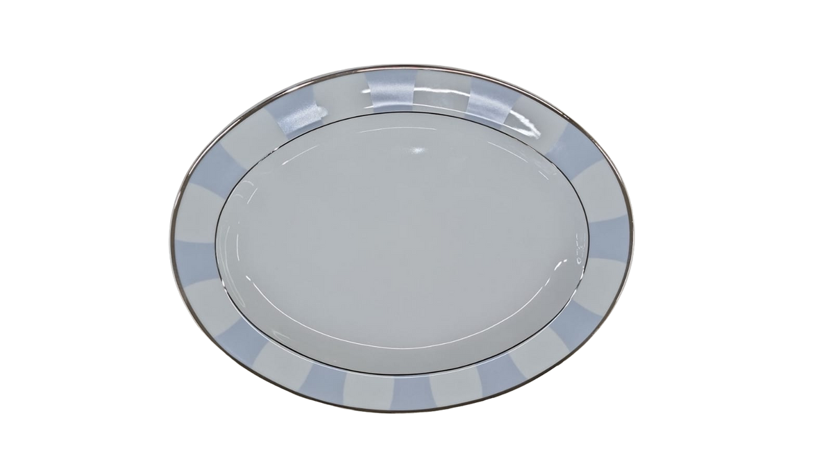 Galerie Royale Blue Oval Plate