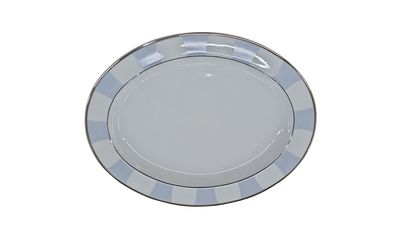 Galerie Royale Blue Oval Plate
