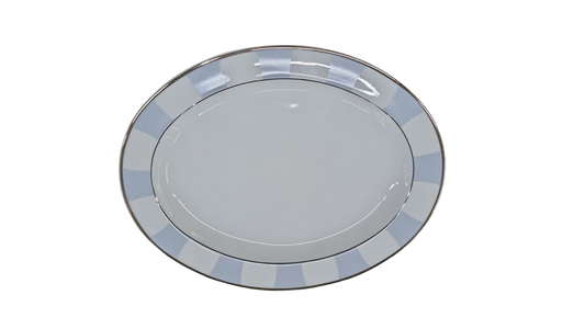 Galerie Royale Blue Oval Plate