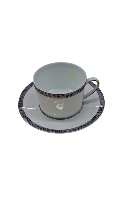 Athena Navy Tea Cup and Saucer