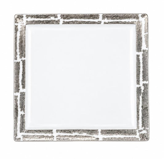Feuille D'Argent Square Samoa Canape Plate
