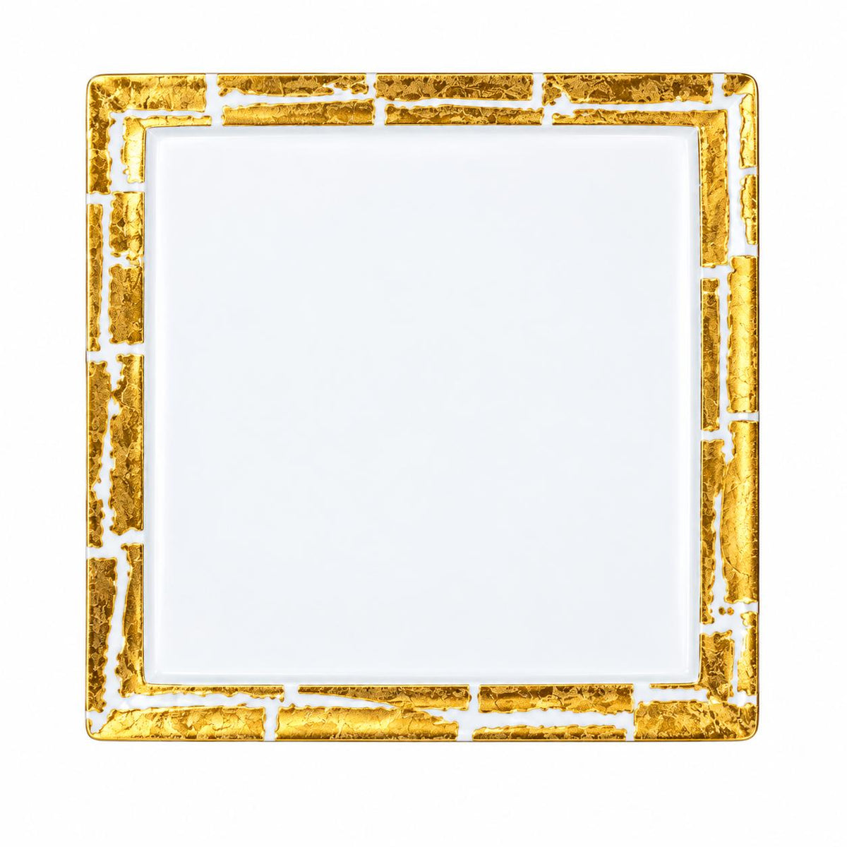 Feuille D'Or Square Tonga Plate