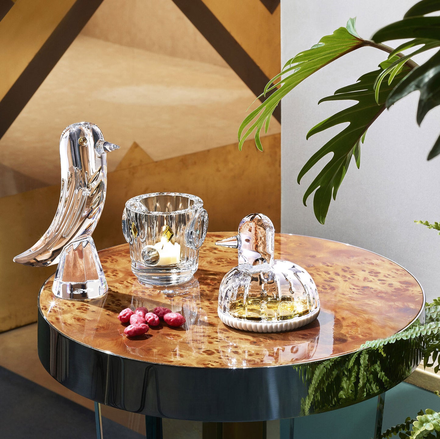 FAUNA-CLEAR BIRD BUDVASE,