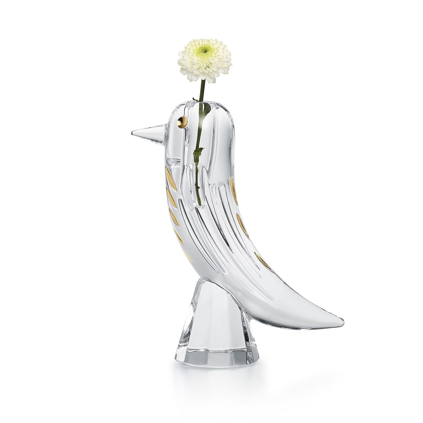 FAUNA-CLEAR BIRD BUDVASE,