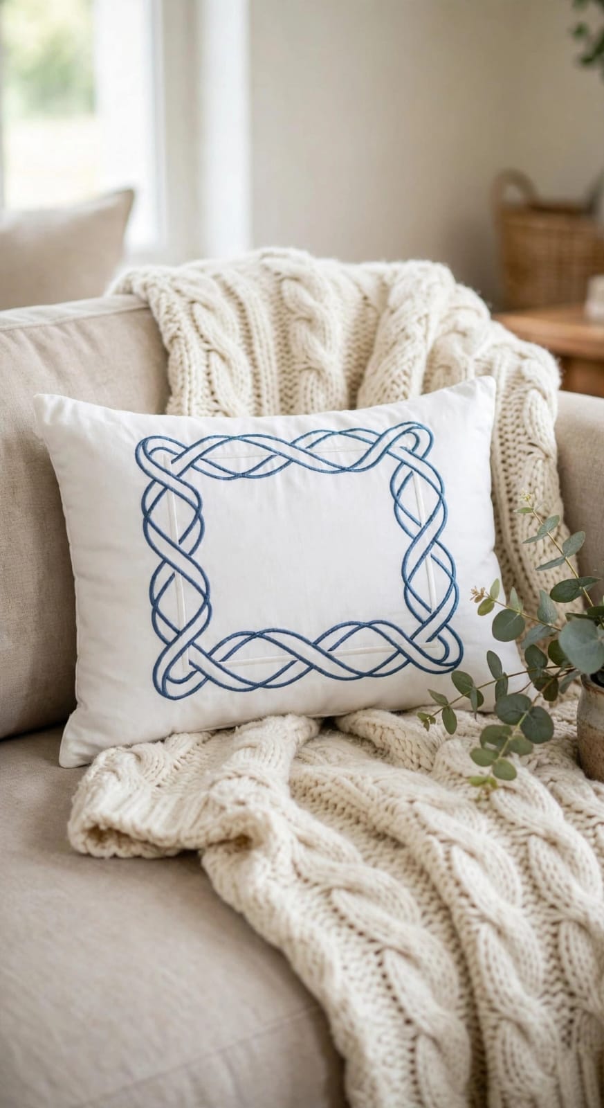Etoile Blue Pillow Case