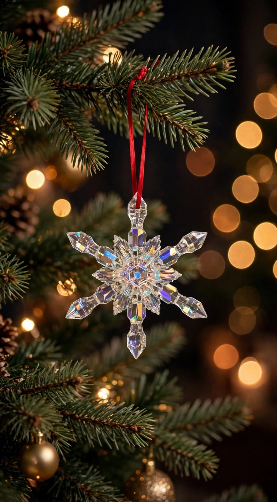Noel Snowflake Neige Irise