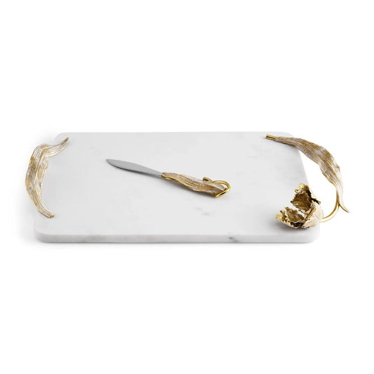 Tulip Cheese Board with Knife