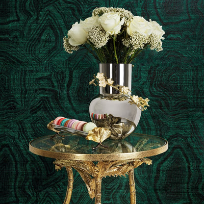 Ծաղկաման՝ բալենու տեսքով - արծաթագույն/L