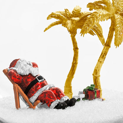 Կղզու Սանտա ձյունե գնդաձև զարդ