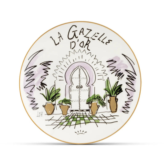 Decorative Plate La Gazelle D'Or 26.5Cm