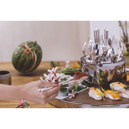 Mood Asia silver-plated flatware set for 6 people 24 pieces