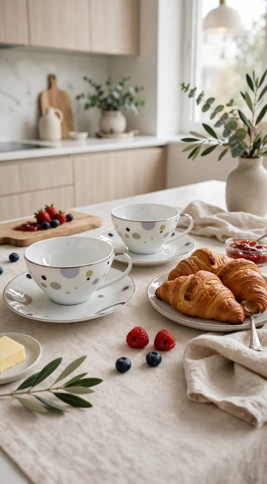 Celeste Tea Cup And Saucer