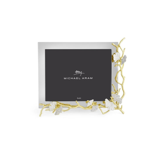 Թիթեռի գինկգո ոսկեգույն արտացոլող շրջանակ