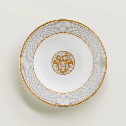 Mosaique au 24 Or Soup Plate