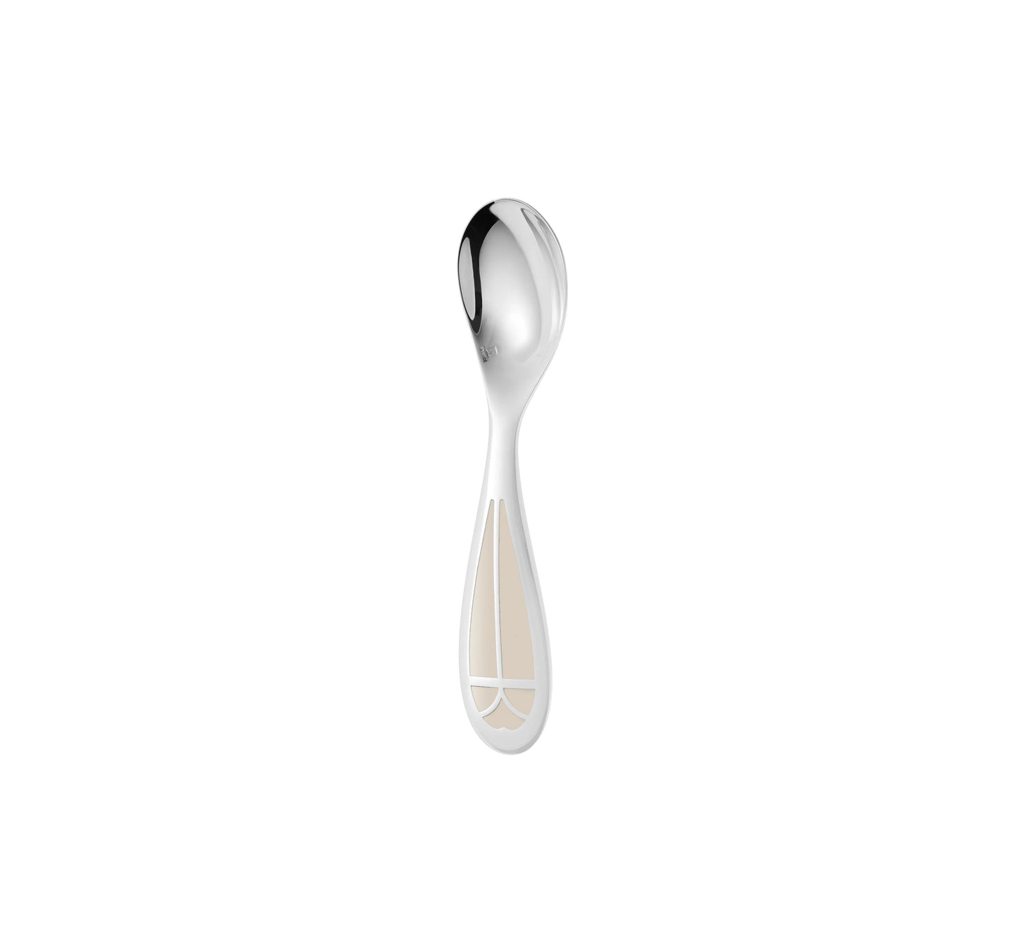 Talisman baby spoon Ivory silver- plated