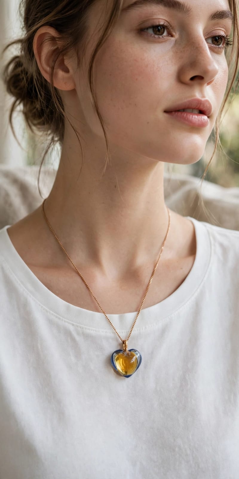 Baby Coeur Necklace Yellow Gold Scarabee