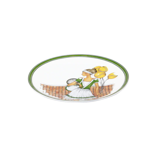 Les Weekends de Mlle Tennis Set of 2 dessert plates