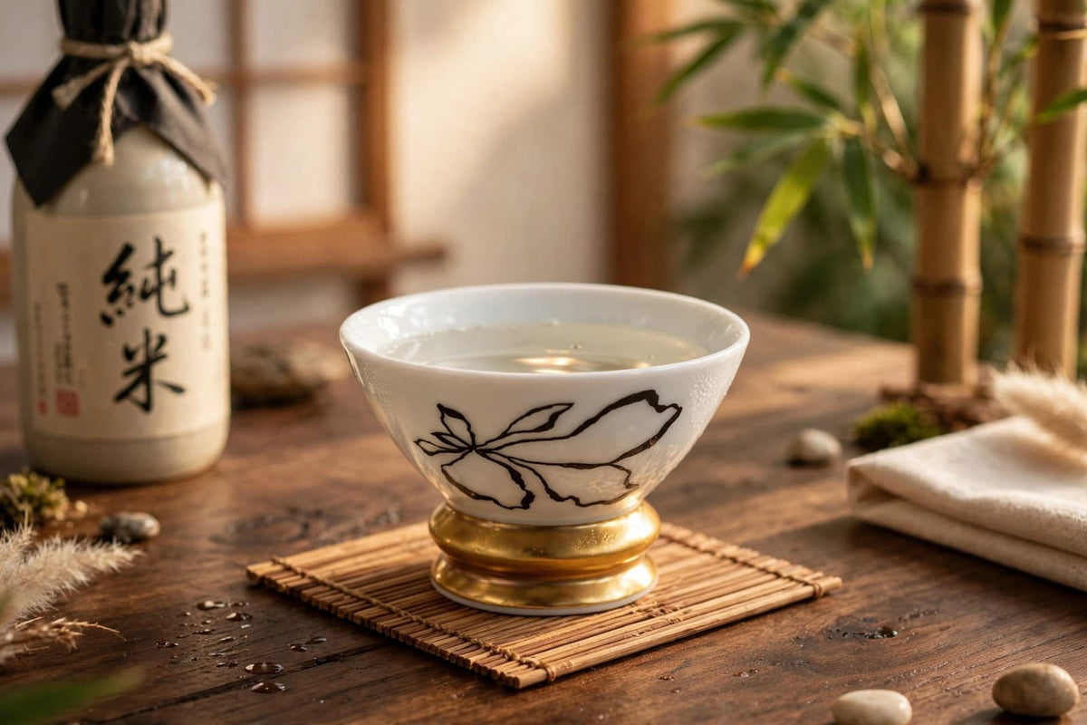 Or Noir Sake Bowl