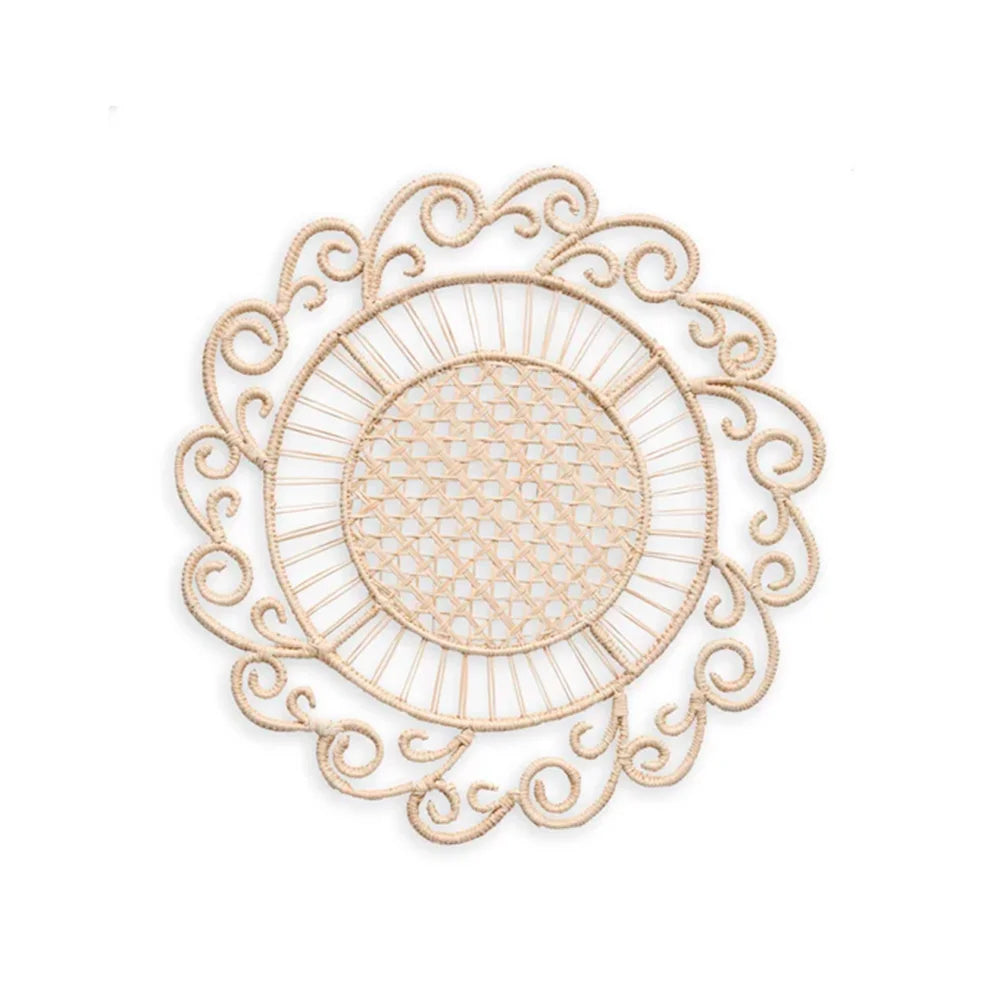 PEACOCK Rattan Sous plats Natural