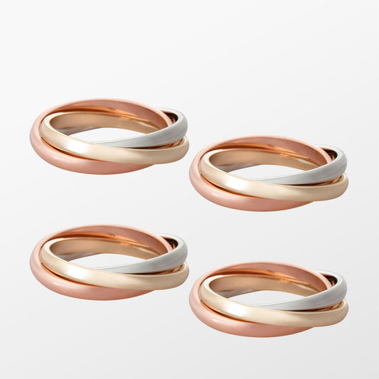 Three Rings Tri-Color - Set of 4