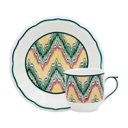 Dominote Set of 2 Espresso Cups & Saucers