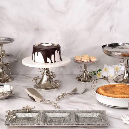 White Orchid Cake Stand