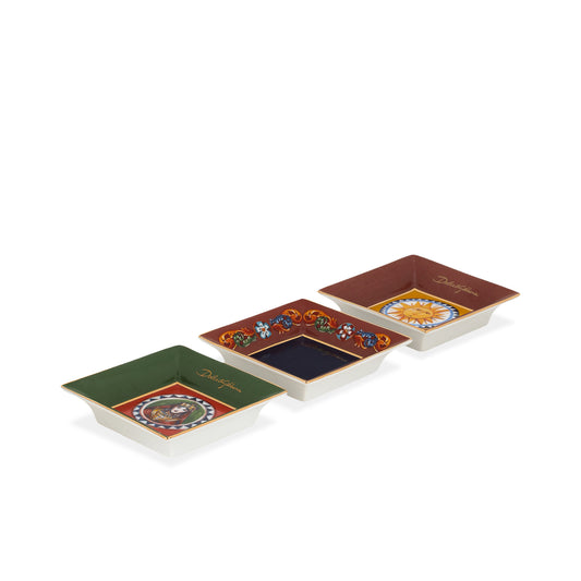 3 դեկորատիվ ափսեների հավաքածու Dolce &amp; Gabbana Casa CARRETTO