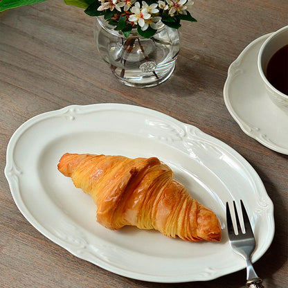 Rocaille White Oval Platter