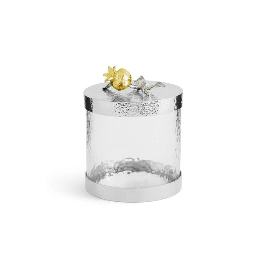 Pomegranate Silver & Gold Canister / XS